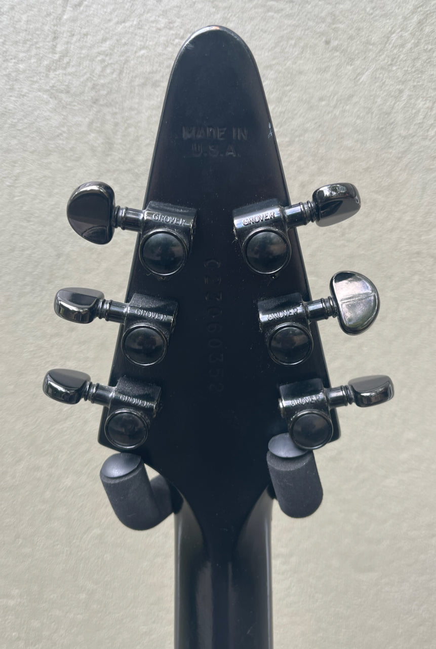 2006 Gibson Flying V Gothic II Matte Black EMG's – Watchtower Guitars