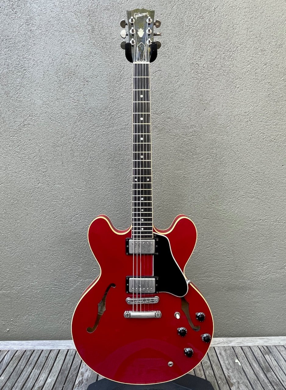 1988 Gibson ES-335 Cherry with Ebony Board & Tim Shaw Humbuckers