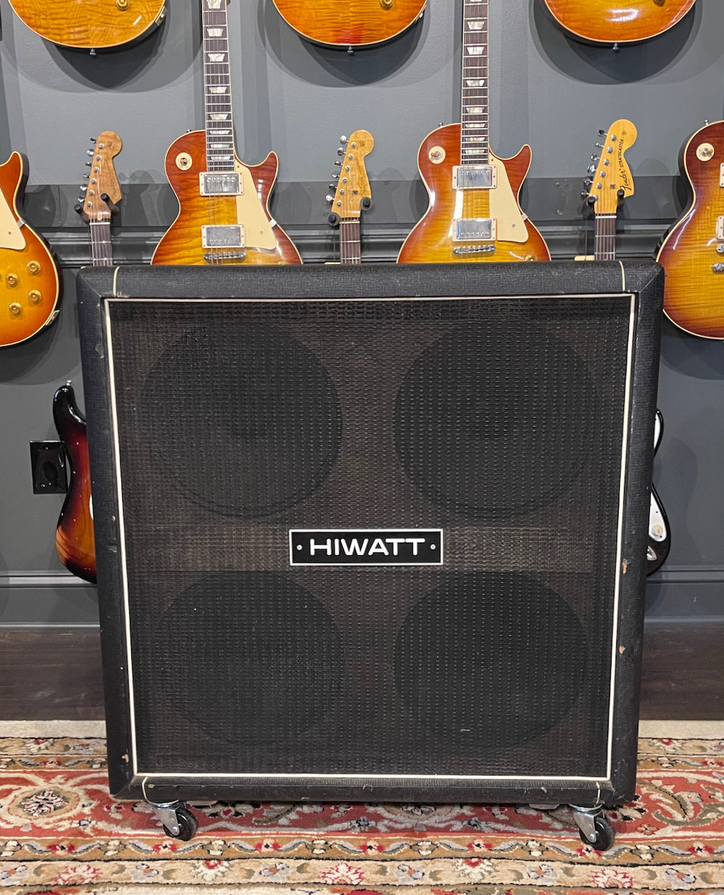 1979 HiWatt Custom 100 & 1973 HiWatt 4x12 Cabinet Black Tolex