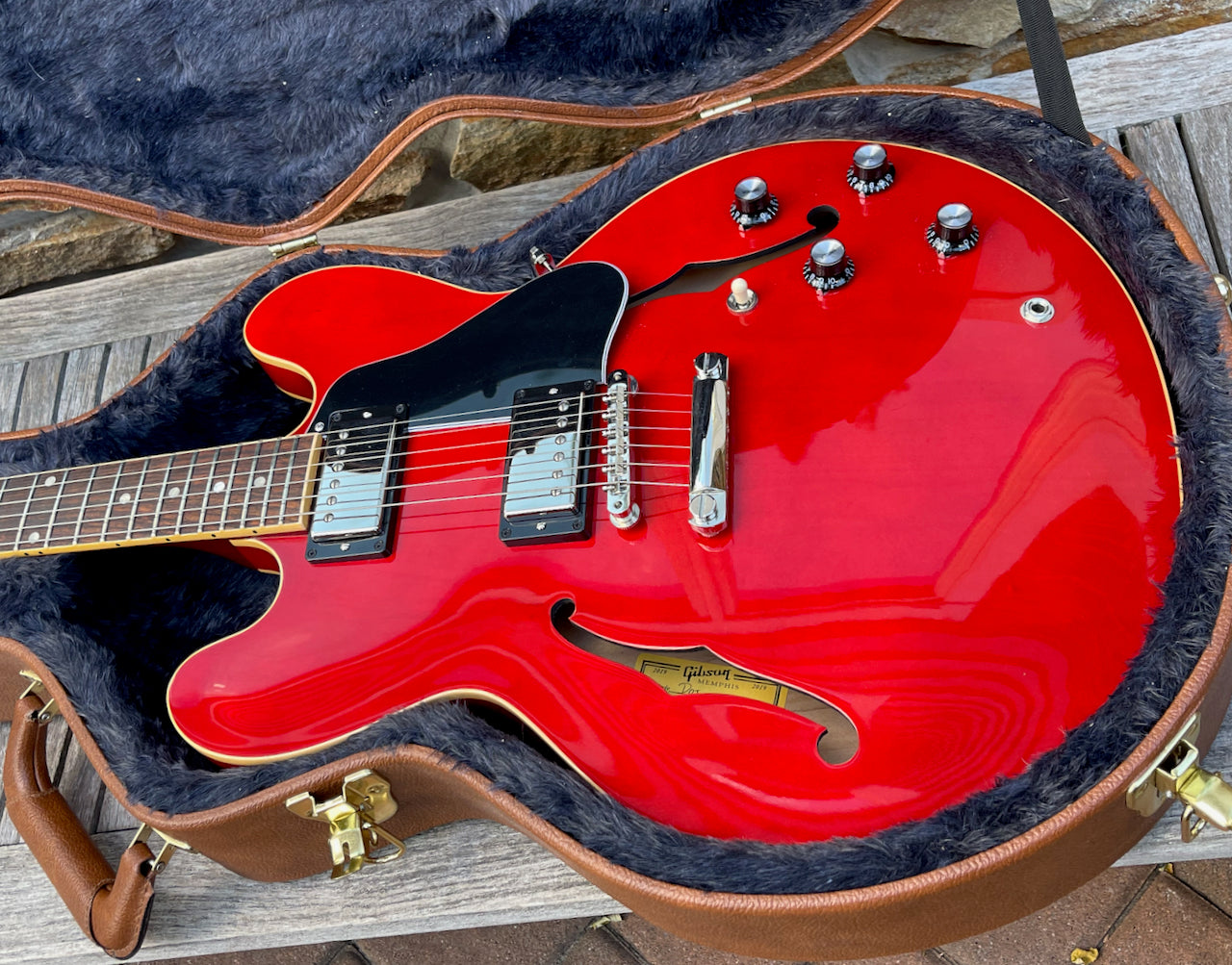 2018 Gibson Memphis ES-335 Dot Antique Faded Cherry