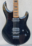 Ernie Ball Music Man BFR Luke 3 Floyd HH Classic Black Sparkle w/Roasted Figured Maple Neck