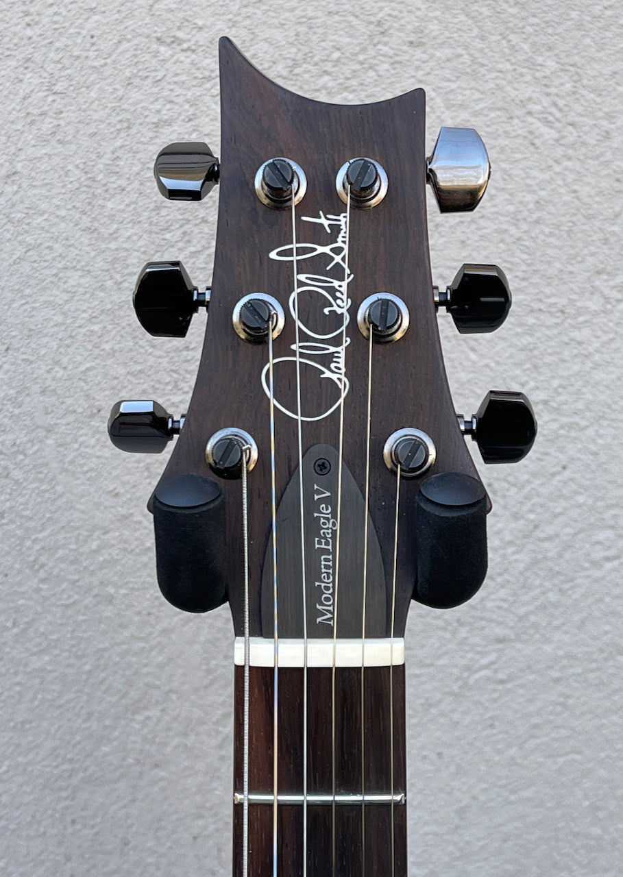 2020 Paul Reed Smith PRS Modern Eagle V *Wood Library* Quilt Charcoal Cherry Burst
