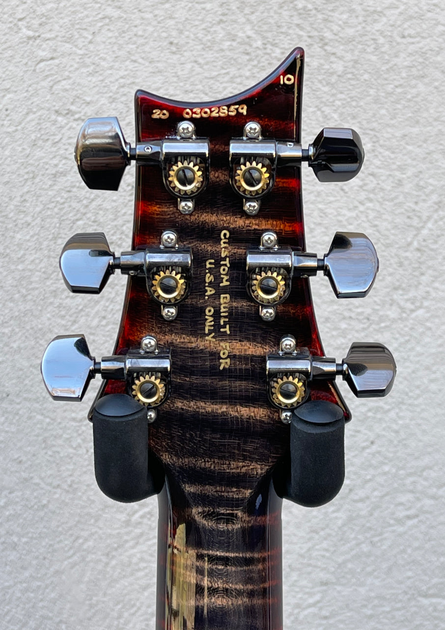 2020 Paul Reed Smith PRS Modern Eagle V *Wood Library* Quilt Charcoal Cherry Burst