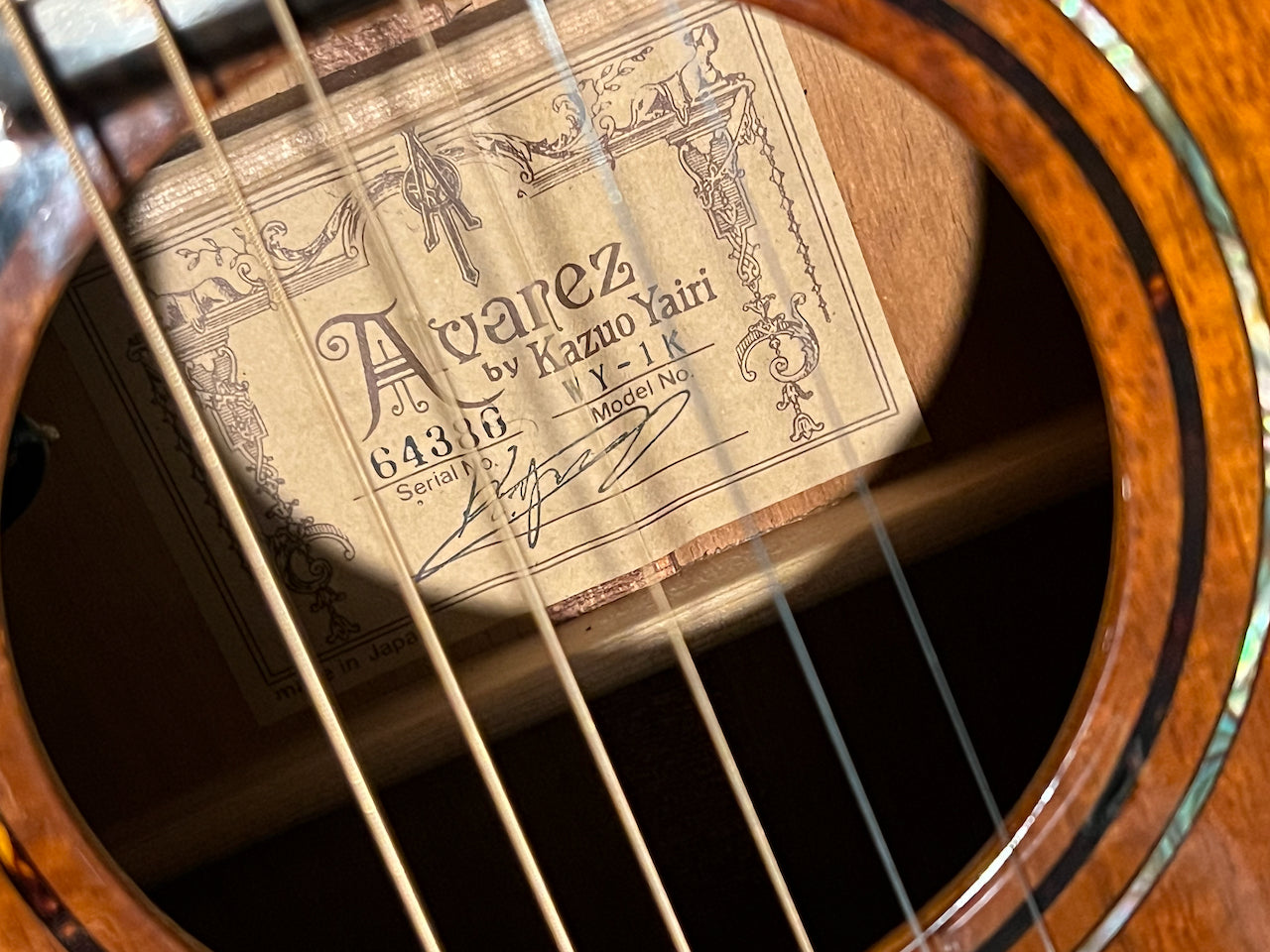 Alvarez Yairi Bob Weir Signature Koa Model WY-1K
