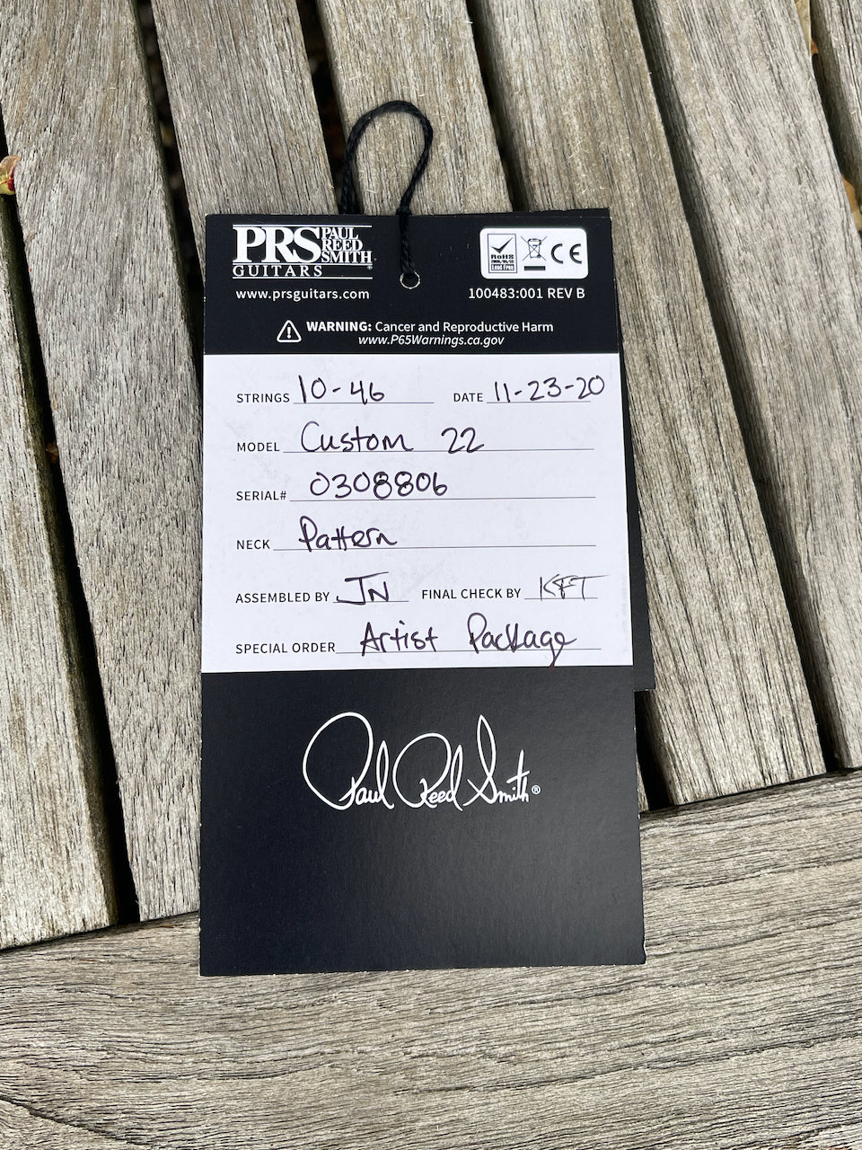 Paul Reed Smith PRS Custom 22 Autumn Sky Artist Package
