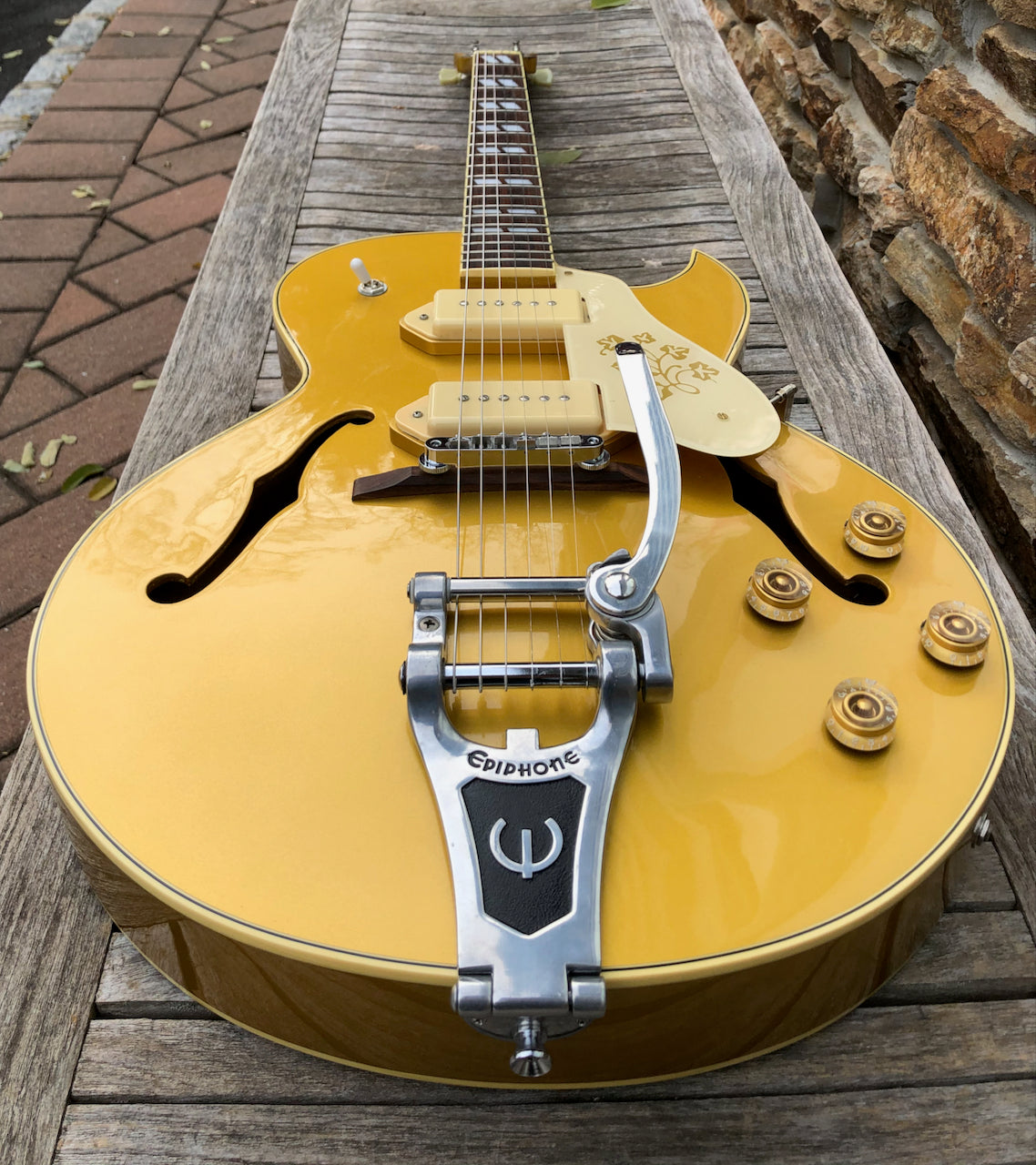 1999 Epiphone ES-295 Gold Korean – Watchtower Guitars