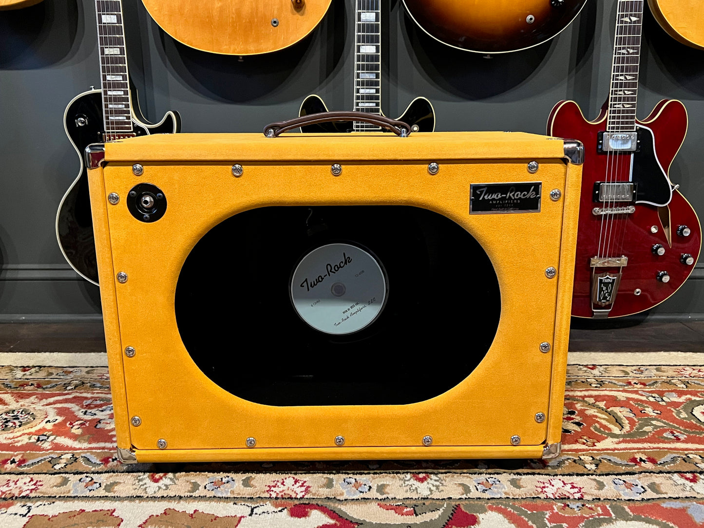 Two Rock Studio Signature Head & 1x12 Cabinet Gold Suede with Cane Grill