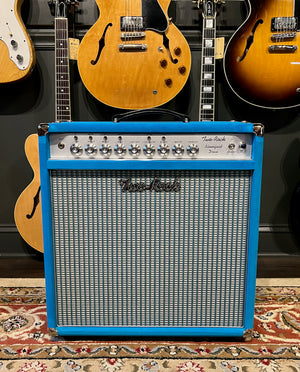 Two Rock Bloomfield Drive 50 Watt 1x12 Combo Turquoise Suede Silver/Blue Grill