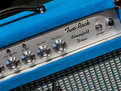 Two Rock Bloomfield Drive 50 Watt 1x12 Combo Turquoise Suede Silver/Blue Grill