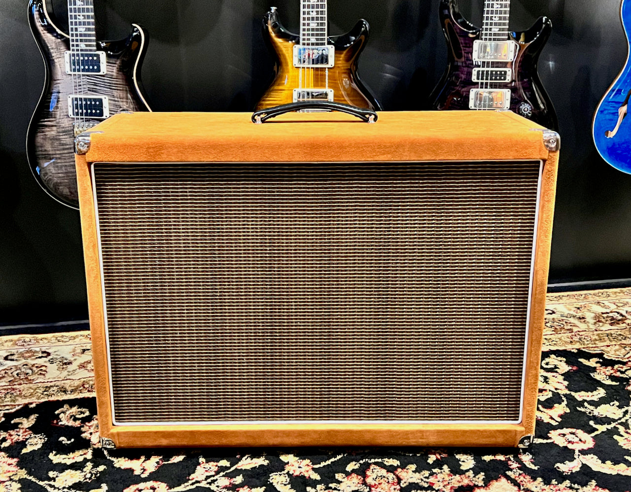 Amplified Nation Steel String Singer 100 Watt Head & 2x12 Cabinet Golden Brown Suede/Oxblood Grill