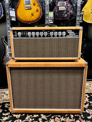 Amplified Nation Steel String Singer 100 Watt Head & 2x12 Cabinet Golden Brown Suede/Oxblood Grill