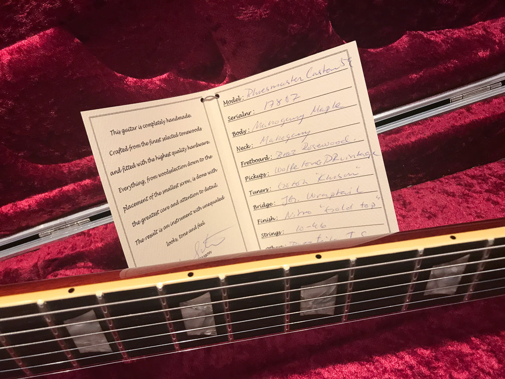 2007 Gustavsson Bluesmaster Custom '59 Goldtop OHSC