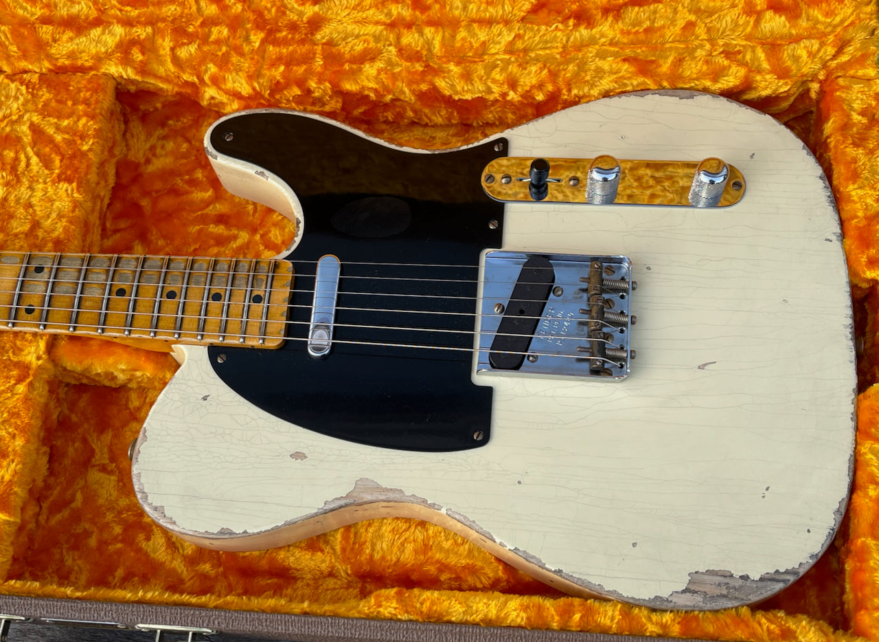 2021 Fender Custom Shop 1952 Telecaster Heavy Relic Vintage White Blonde