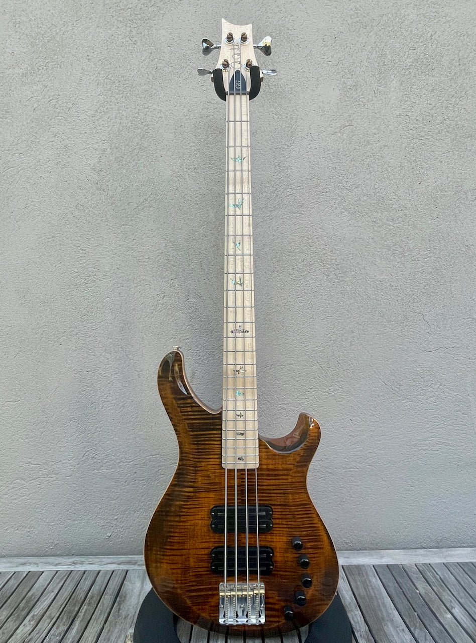 2020 Paul Reed Smith PRS Grainger 4 String Bass Yellow Tiger