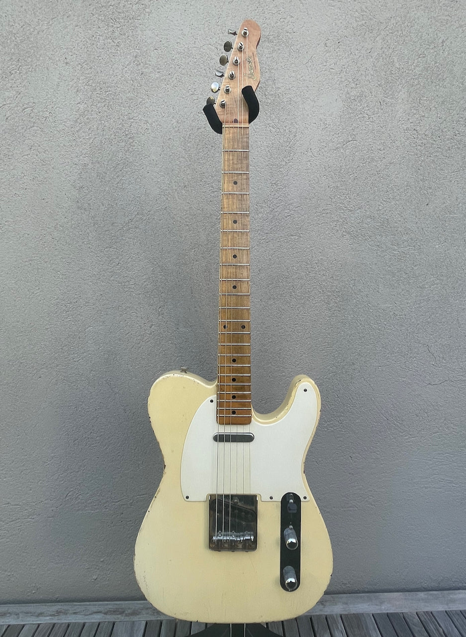 2019 Danocaster Single Cut Nicotine Blonde Peter Florance Voodoo TE-60 Pickups