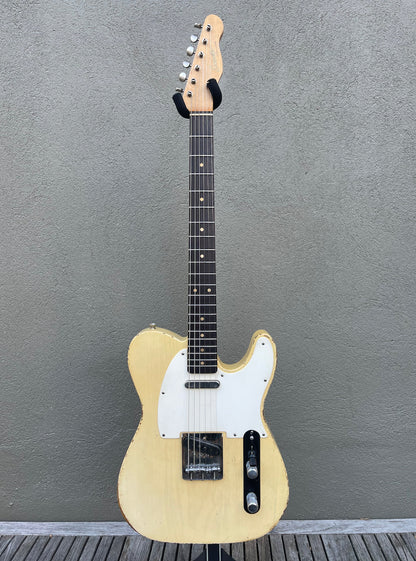 2021 Danocaster Single Cut Nicotine Blonde