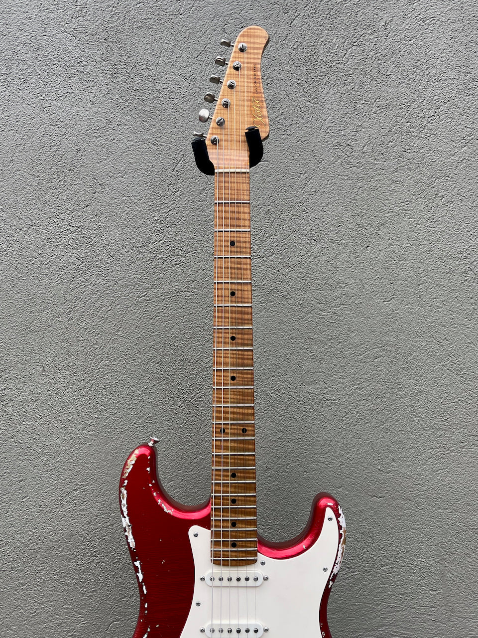 2019 Xotic XSC-1 Heavy Aged Candy Apple Red & Mastergrade Roasted Maple Neck