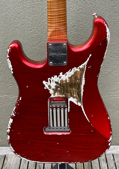 2019 Xotic XSC-1 Heavy Aged Candy Apple Red & Mastergrade Roasted Maple Neck