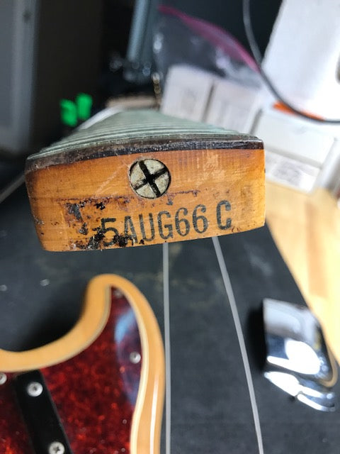1966 Fender Precision Bass Natural Refin OHSC