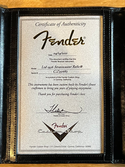 2021 Partscaster Stratocaster Build Fender Custom Shop, Ancho Poblano, Candy Apple Red