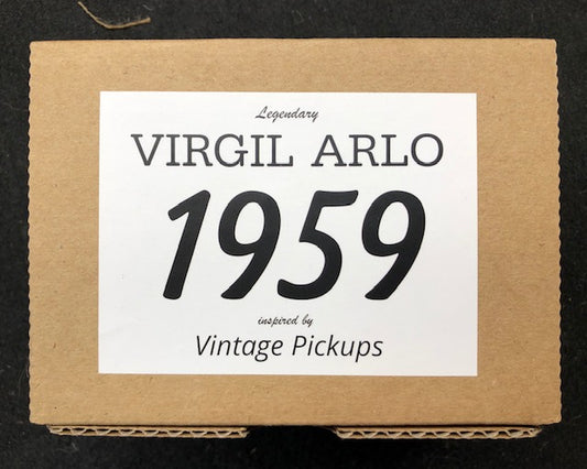 Original Run Model 1959 - Virgil Arlo P.A.F. Humbucker Set - Vintage Nickel Covers/Double Creme Bobbins