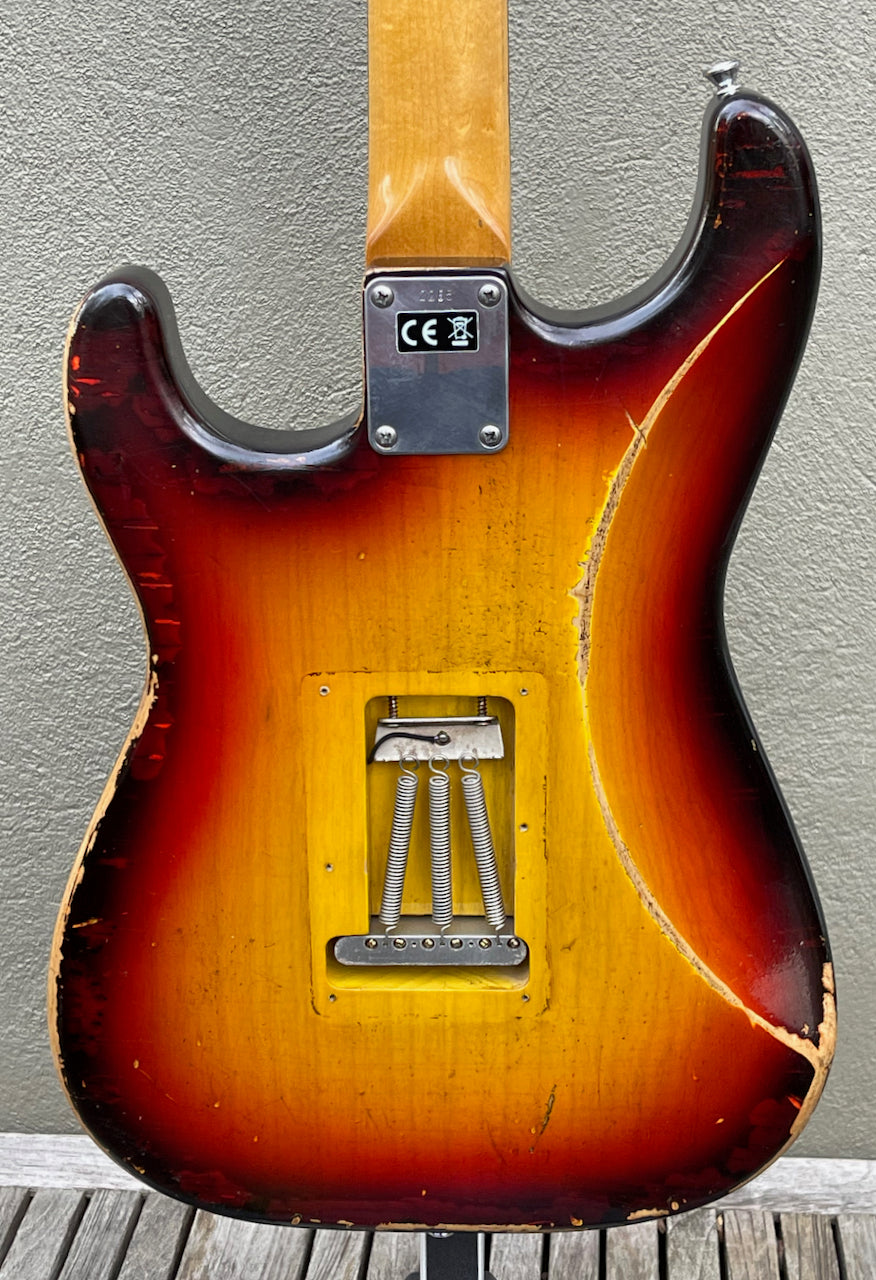 2021 Nacho Contour Body Sunburst Tortoise pickguard #2265