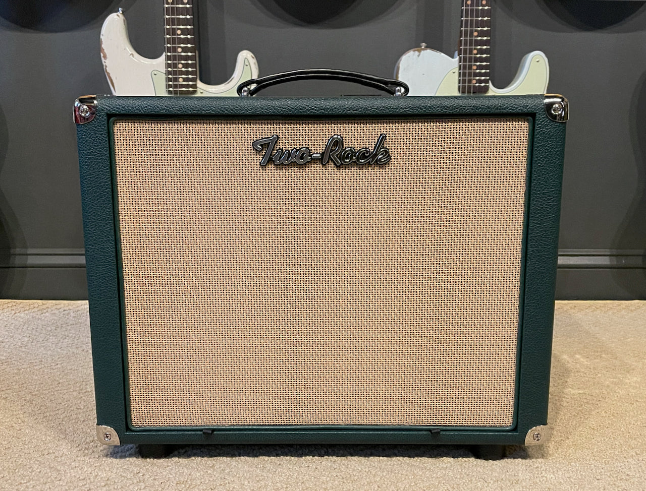 Two Rock Studio Signature Head & 1x12 Closed Back Cabinet British Racing Green/Cane Tolex