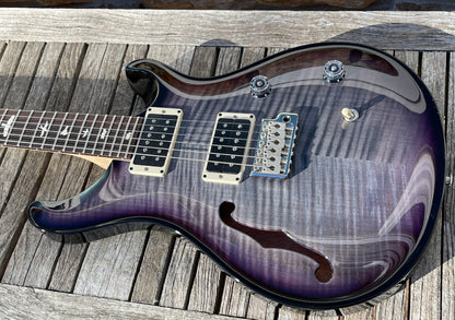 Paul Reed Smith PRS CE 24 Semi Hollow *Custom Color* Smoked Purple Burst Black Wrap