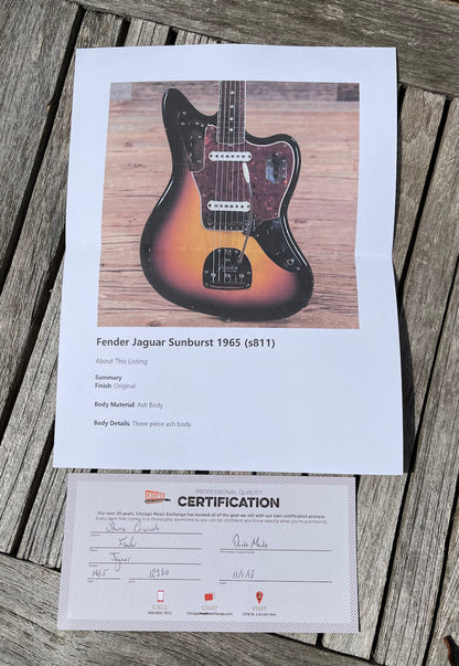 1965 Fender Jaguar Sunburst OHSC