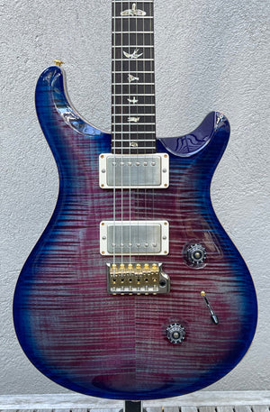 2018 Paul Reed Smith PRS Custom 24 Violet Blue Burst 10 Top Thornbucker