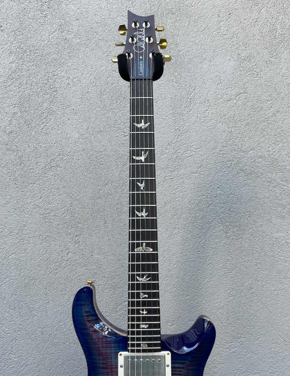 2018 Paul Reed Smith PRS Custom 24 Violet Blue Burst 10 Top Thornbucker