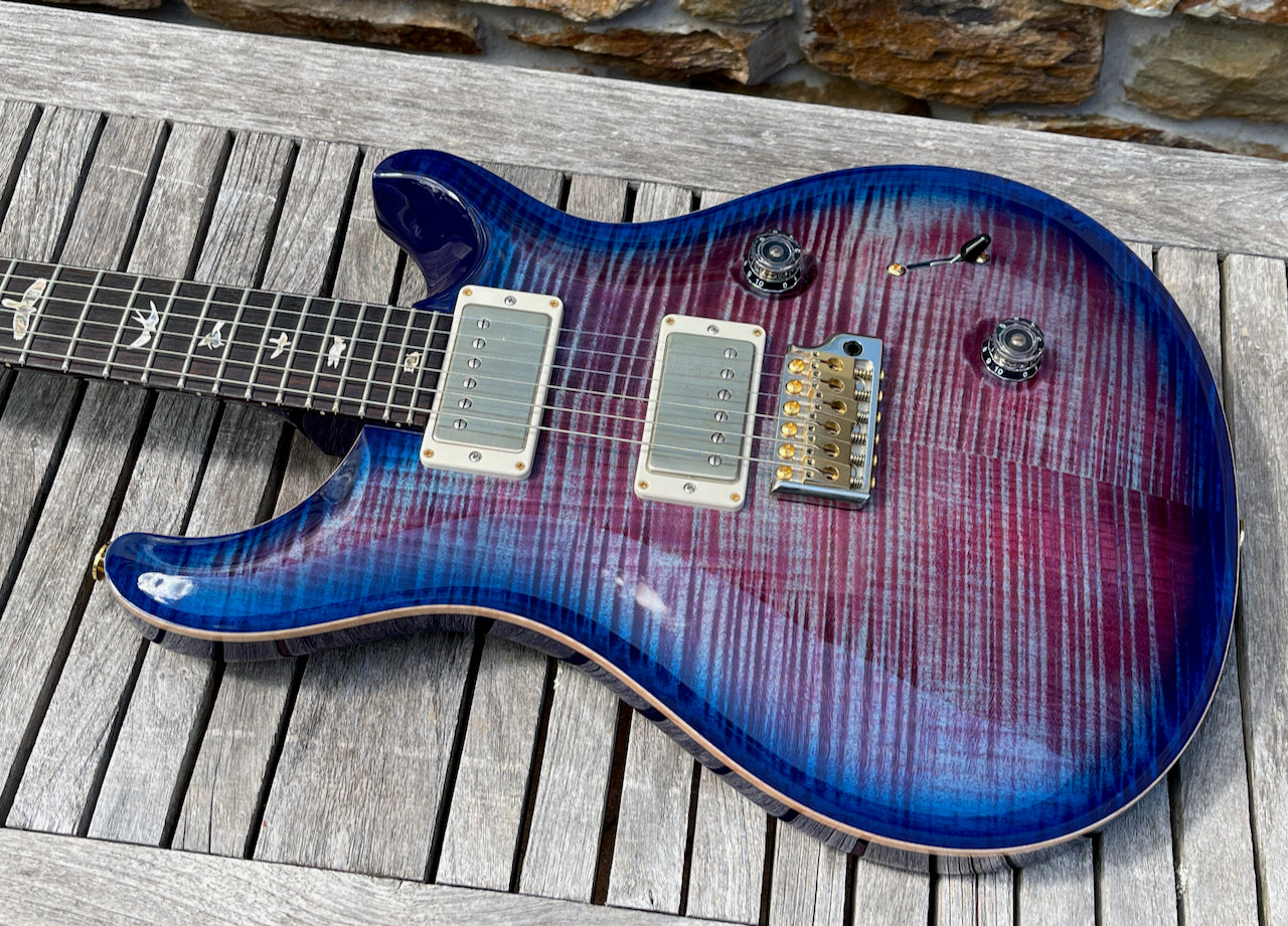 2018 Paul Reed Smith PRS Custom 24 Violet Blue Burst 10 Top Thornbucker