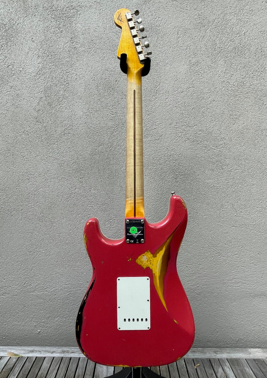 2018 Fender Stratocaster NAMM 56 Thinline Stratocaster Coral Pink/Sunburst