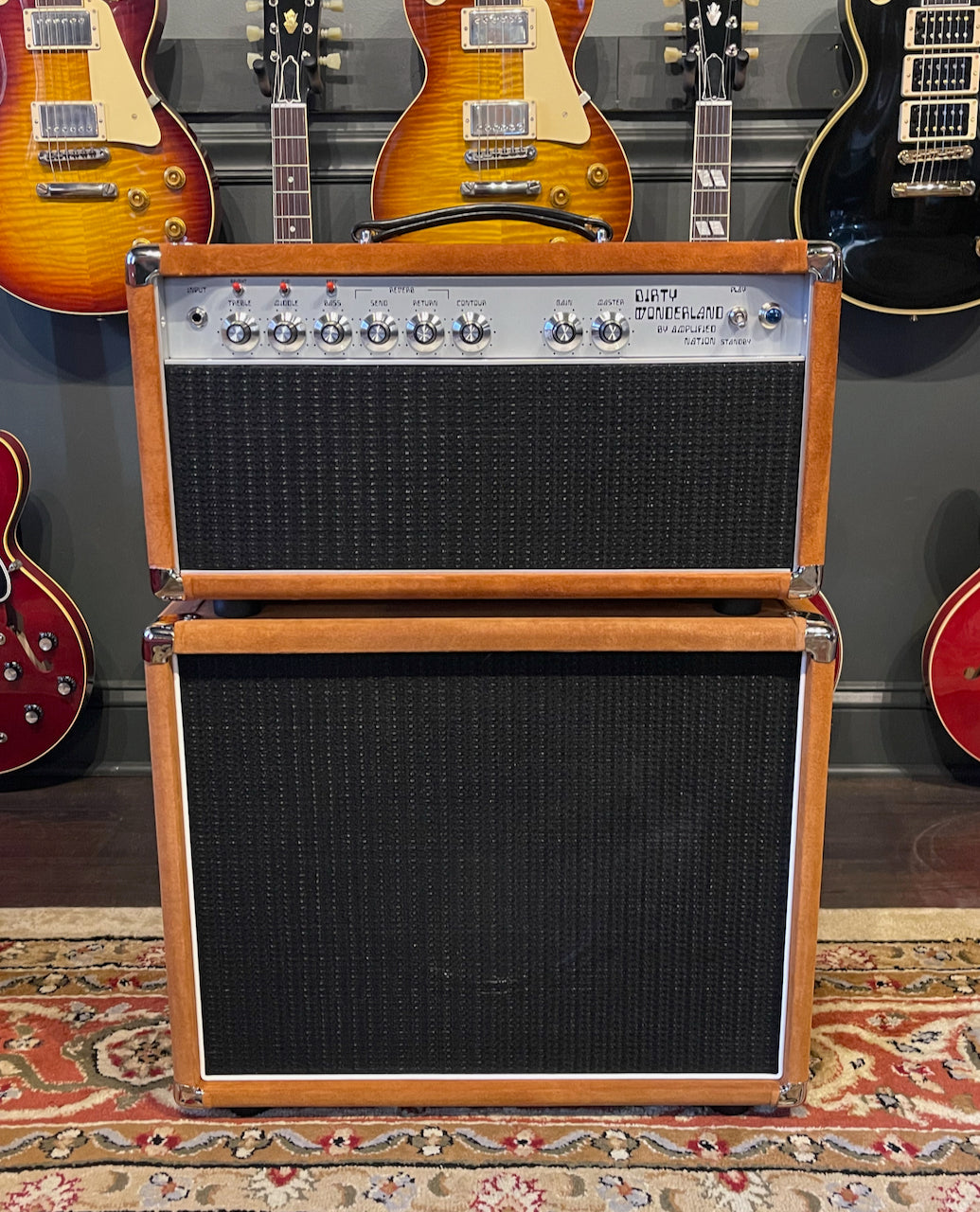 Amplified Nation Dirty Wonderland 50 Watt Head & 1x12 Cabinet Golden Brown Suede/Black