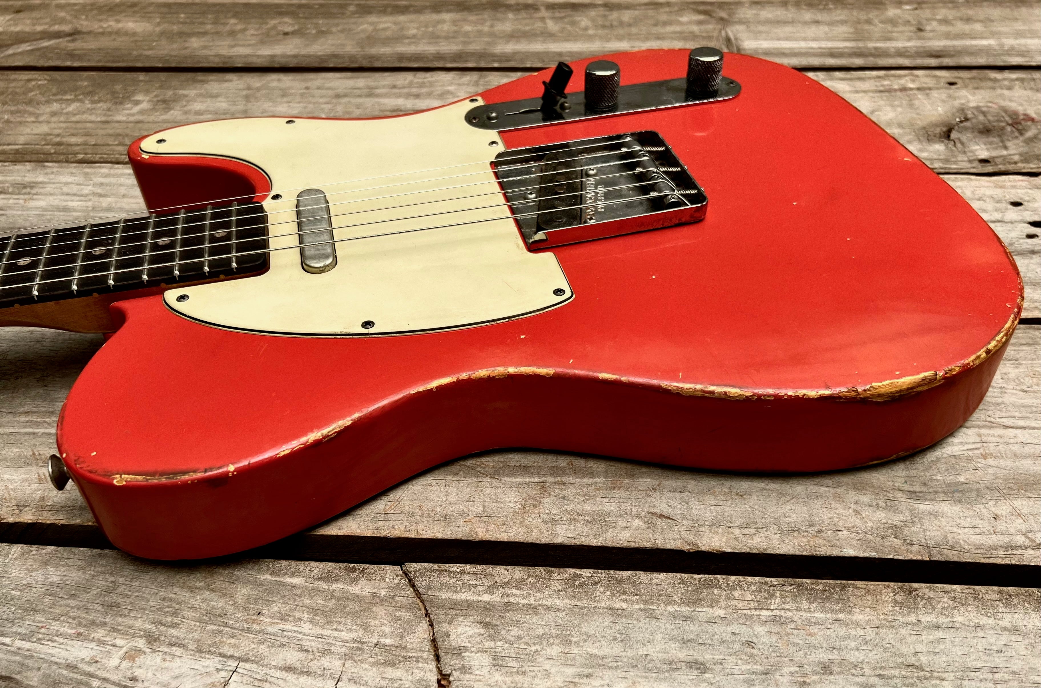 NEW Danocaster Single Cut Faded Fiesta Red – Watchtower Guitars