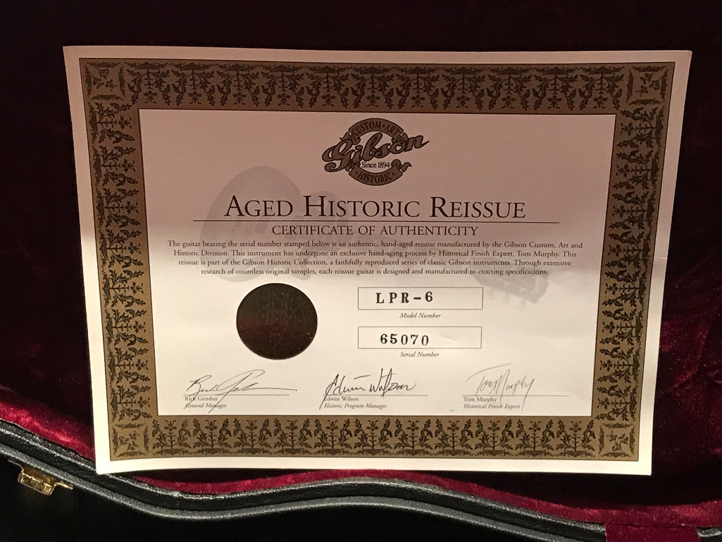 2005 Gibson '56 Les Paul Neil Young Aged Historic Old Black Tom Murphy Yamano