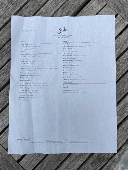 2016 Suhr Classic S Antique Pro Black