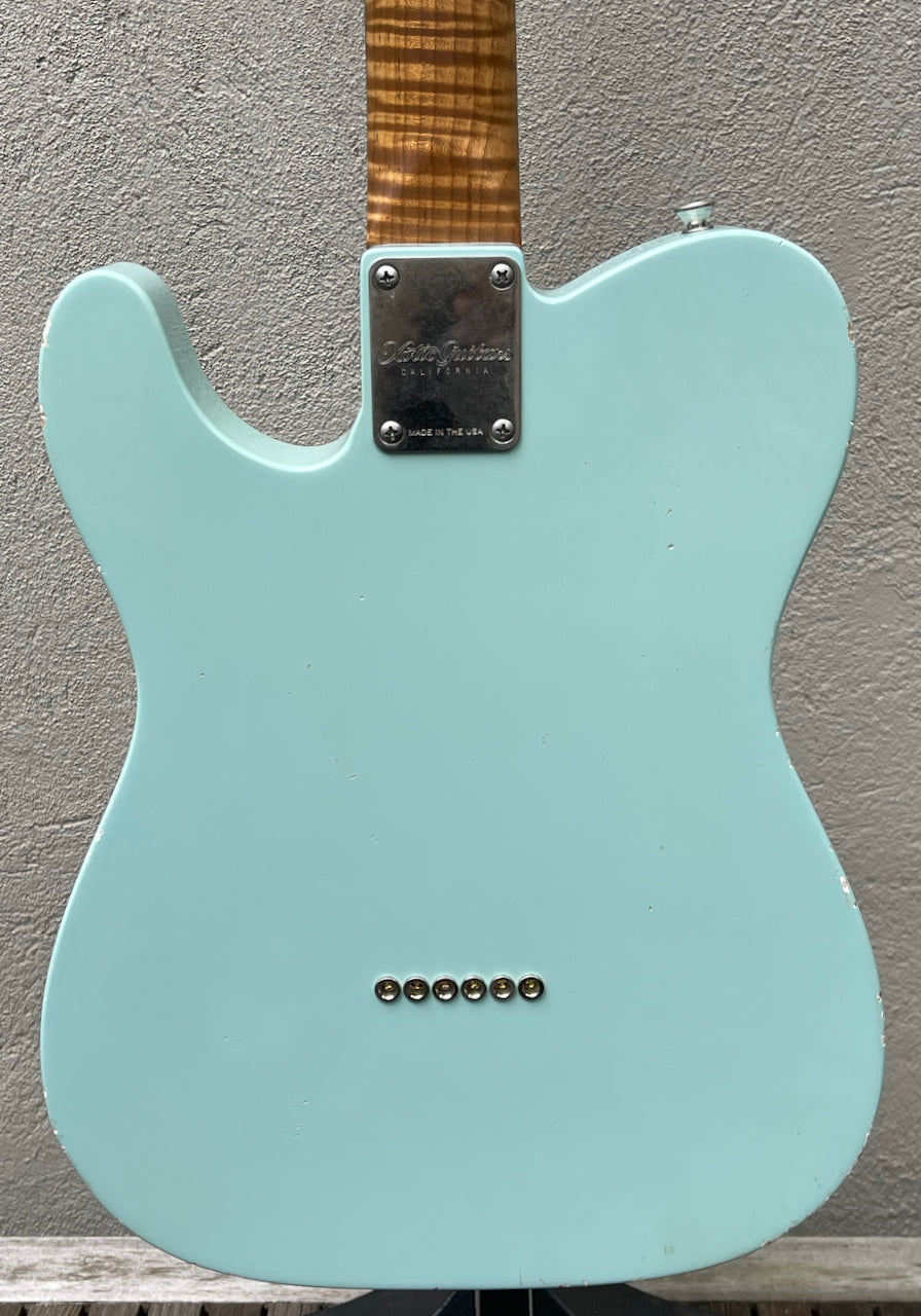 2019 Xotic XTC-1 Sonic Blue Mastergrade Roasted Maple Neck