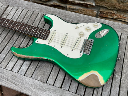 2018 Xotic XSC-1 Heavy Aged Candy Apple Green