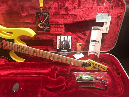 2017 Ibanez Steve Vai JEM777 30th Anniversary Desert Sun Yellow OHSC