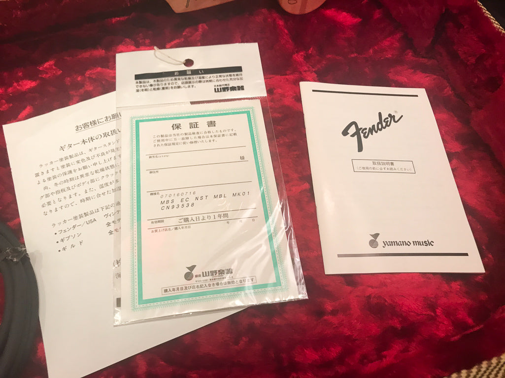 2001 Fender Custom Shop Masterbuilt M. Kendrick Clapton Stratocaster Mercedes Blue Yamano