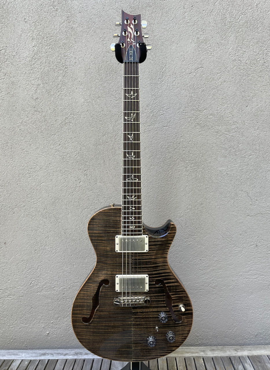2012 PRS Hollowbody II 25th Anniversary Grey Black 10 Top
