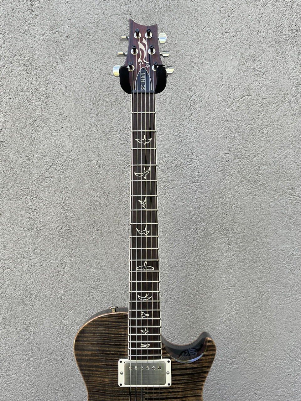 2012 PRS Hollowbody II 25th Anniversary Grey Black 10 Top