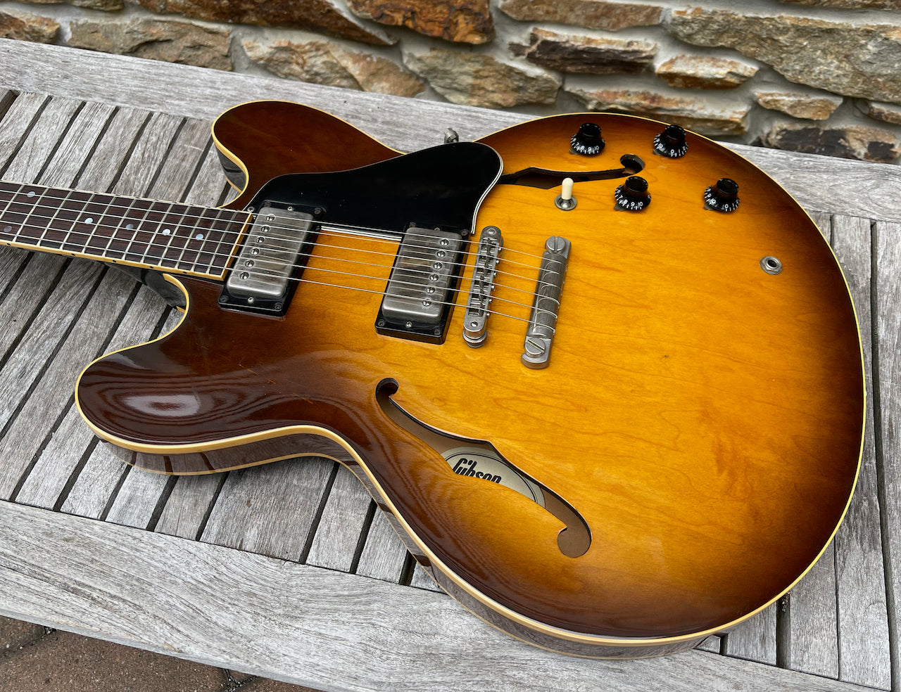 1987 Gibson ES-335 Tim Shaw Humbuckers Sunburst