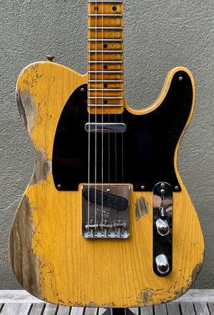 2021 Fender Custom Shop 1953 Telecaster Heavy Relic Butterscotch Blonde