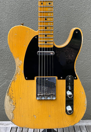 2021 Fender Custom Shop 1953 Telecaster Heavy Relic Butterscotch Blonde