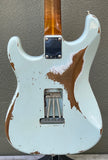 2021 Fender Custom Shop '60 Stratocaster GT11 Heavy Relic Sonic Blue Roasted Maple Neck