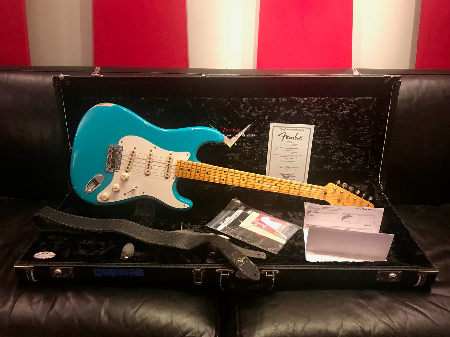 2015 Fender Custom Shop Wildwood 10 1955 Relic Stratocaster Taos Turquoise