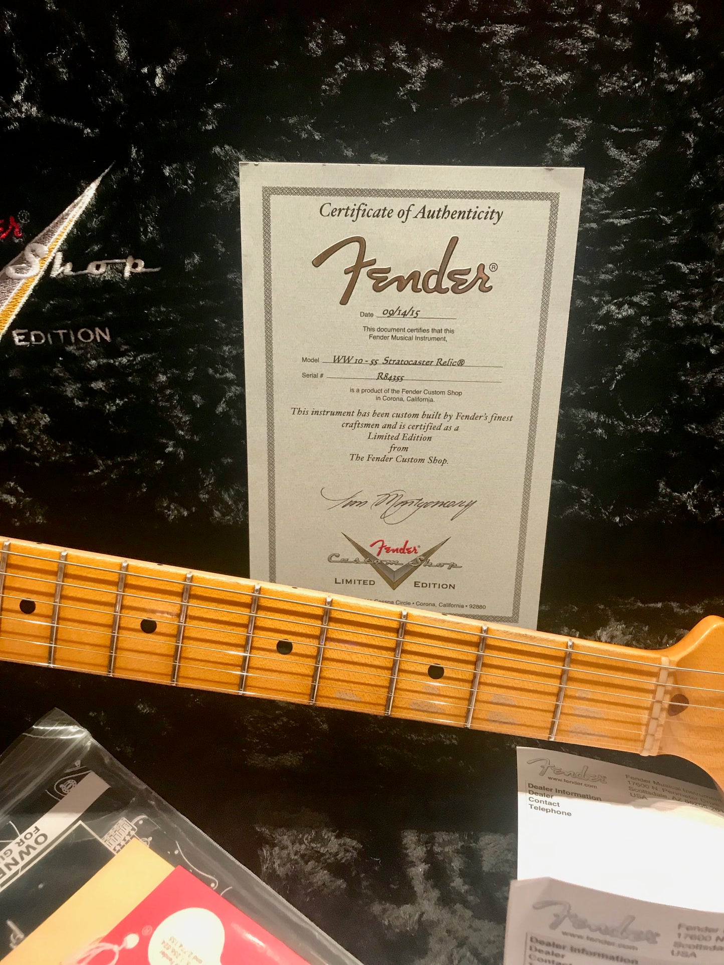 2015 Fender Custom Shop Wildwood 10 1955 Relic Stratocaster Taos Turquoise