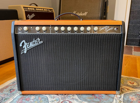 2013 Fender SuperSonic 22 FSR Limited Edition Orange/Black Tolex